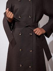 Whistles Petite Funnel Neck Trench Coat - صورة 4 من 5