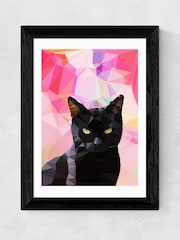 Black Black Cat by Studio Cockatoo Framed Print - Image 1 of 3