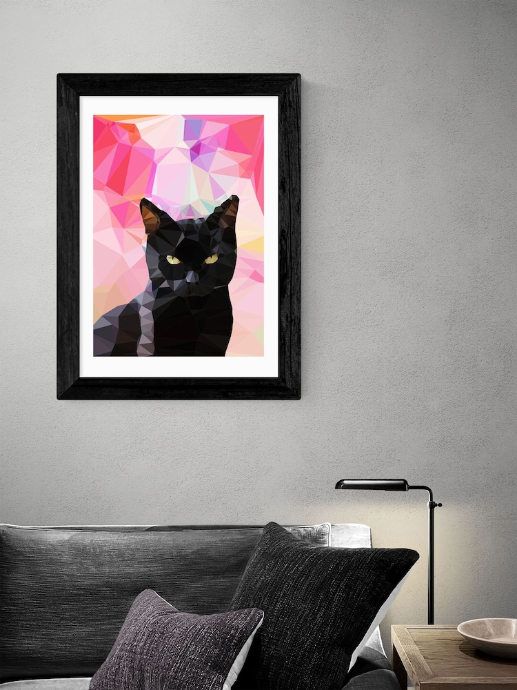 Black Black Cat by Studio Cockatoo Framed Print - Image 2 of 3