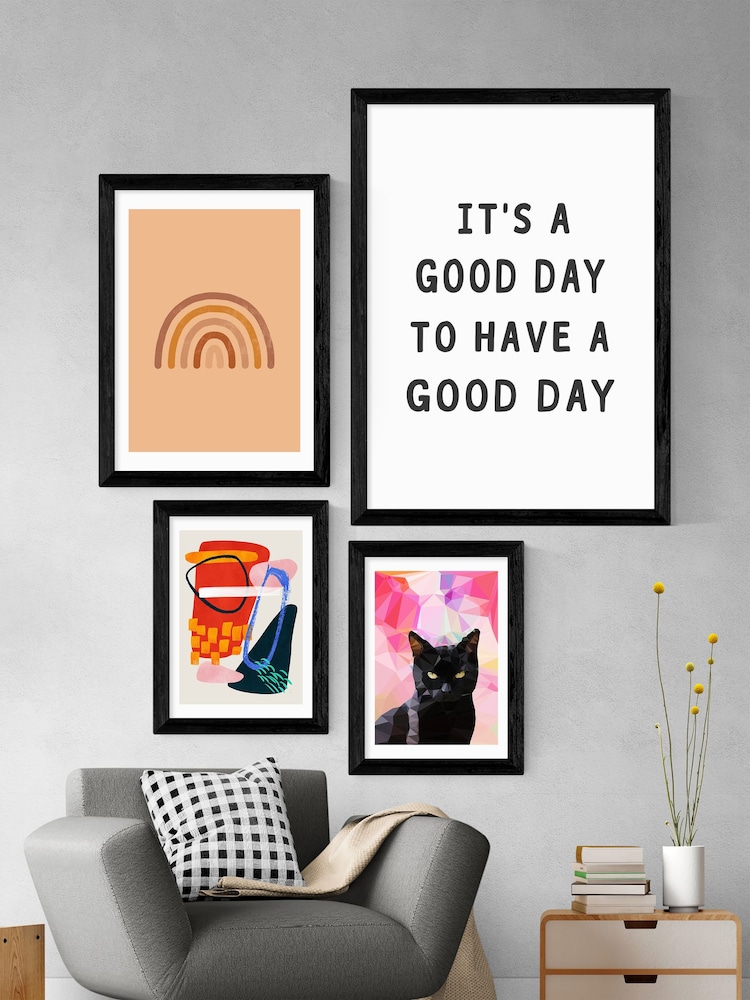 Black Black Cat by Studio Cockatoo Framed Print - Image 3 of 3