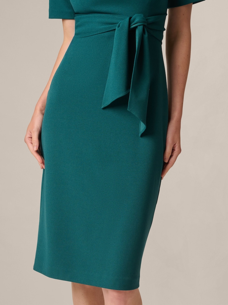 Adrianna Papell Green Crepe Sheath Dress - Image 6 of 6 Adrianna Papell Green Crepe Sheath Dress - Image 6 of 6