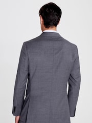 MOSS Grey Tailored Fit Twill Suit Jacket - Image 3 of 7