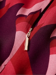 Superdry Pink Studios Mock Neck Mini Dress - Image 5 of 7