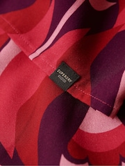 Superdry Pink Studios Mock Neck Mini Dress - Image 6 of 7