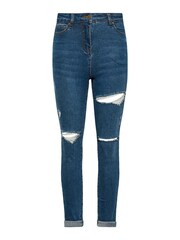 PixieGirl Petite Blue Distressed Stretch Skinny AVA Jeans - Image 4 of 4