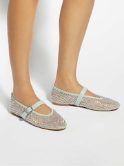 Dune London Green Haislee Mary Janes - Image 1 of 6