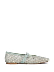 Dune London Green Haislee Mary Janes - Image 2 of 6