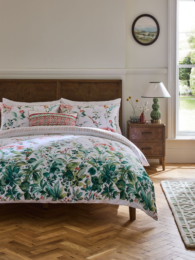 Nina Campbell Multi 300 Thread Count 100% Cotton Meadow Floral Duvet Cover and Pillowcase Set - Image 1 of 4