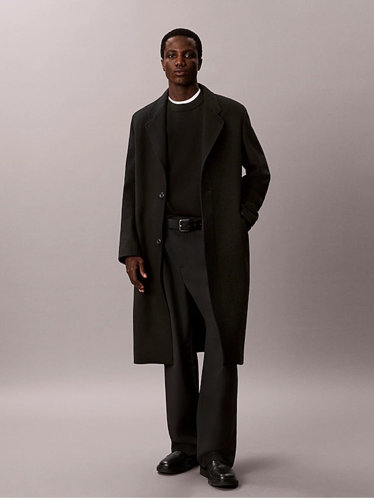 Calvin Klein Black Classic Cotton Monogram Jumper - Image 5 of 5 Calvin Klein Black Classic Cotton Monogram Jumper - Image 5 of 5