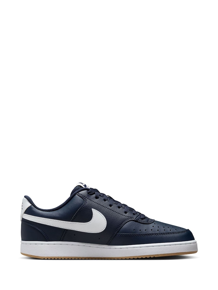Nike Blue Court Vision Low Trainers - Image 1 of 10