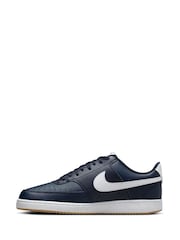 Nike Blue Court Vision Low Trainers - Image 2 of 10