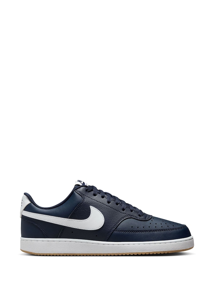 Nike Blue Court Vision Low Trainers - Image 3 of 10