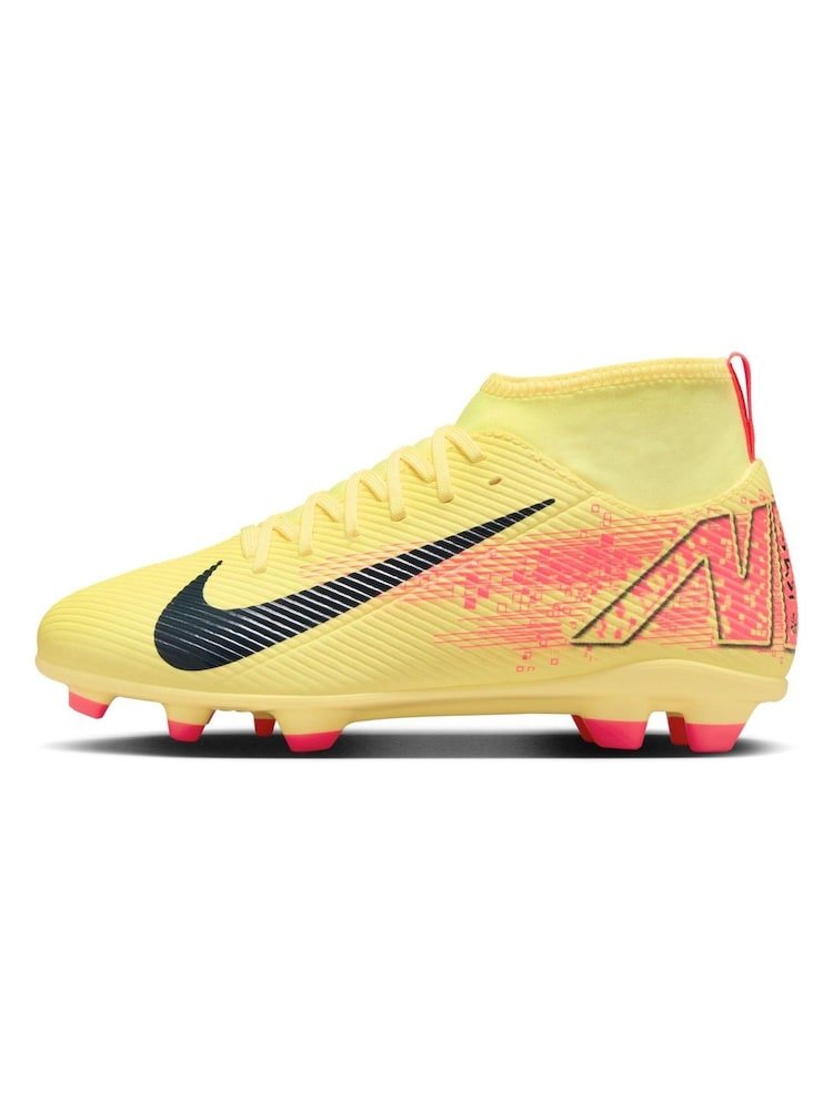 Nike Laser Orange Kids Mercurial Superfly 10 Club Kylian Mbappe Multi Ground Football Boots - Image 2 of 9