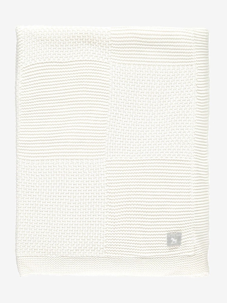 Cream Plush Knitted Blanket - Image 1 of 5