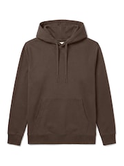 Suklaanruskea - Calvin Klein -puuvillainen froteehuppari - Kuva 6 / 6