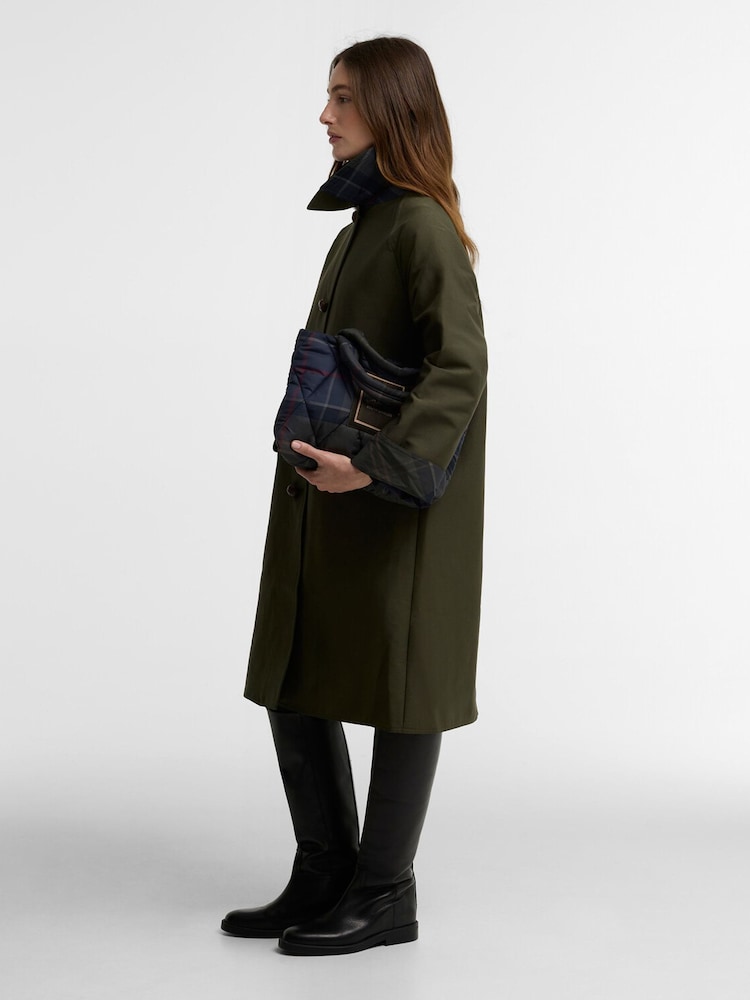 Barbour® Green Ria Longline Showerproof Jacket - Image 2 of 7 Barbour® Green Ria Longline Showerproof Jacket - Image 2 of 7
