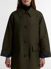 Barbour® Green Ria Longline Showerproof Jacket - Image 4 of 7