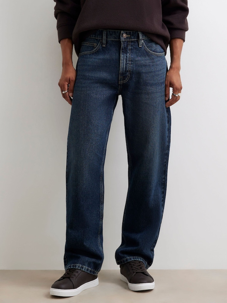 River Island Blue Loose Fit Jeans - Image 4 of 4