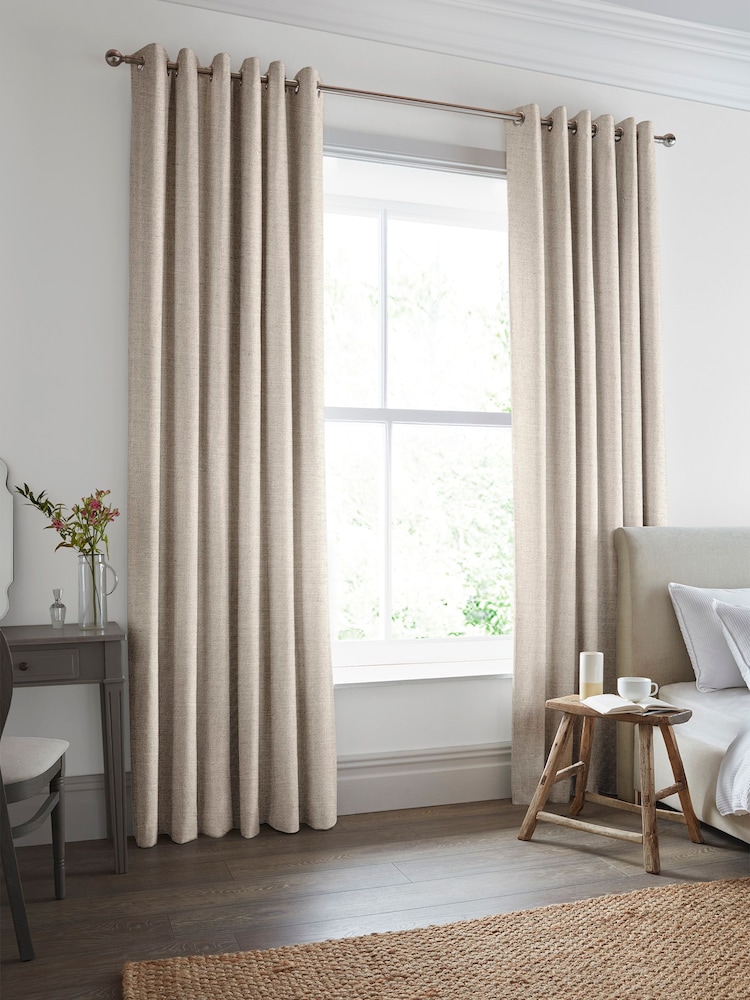 Laura Ashley Natural Swanson Made to Measure Curtains - Image 1 of 9