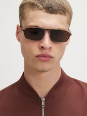 River Island Orange Lightweight Bomber Jacket - Image 2 of 4