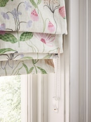 Multi Ready Made Blackout/Thermal Floral Print Roman Blinds - Image 6 of 8
