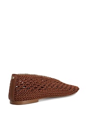 Dune London Brown Harleyn Ballet Pumps - Image 4 of 6