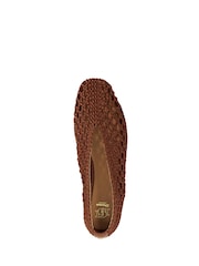 Dune London Brown Harleyn Ballet Pumps - Image 5 of 6