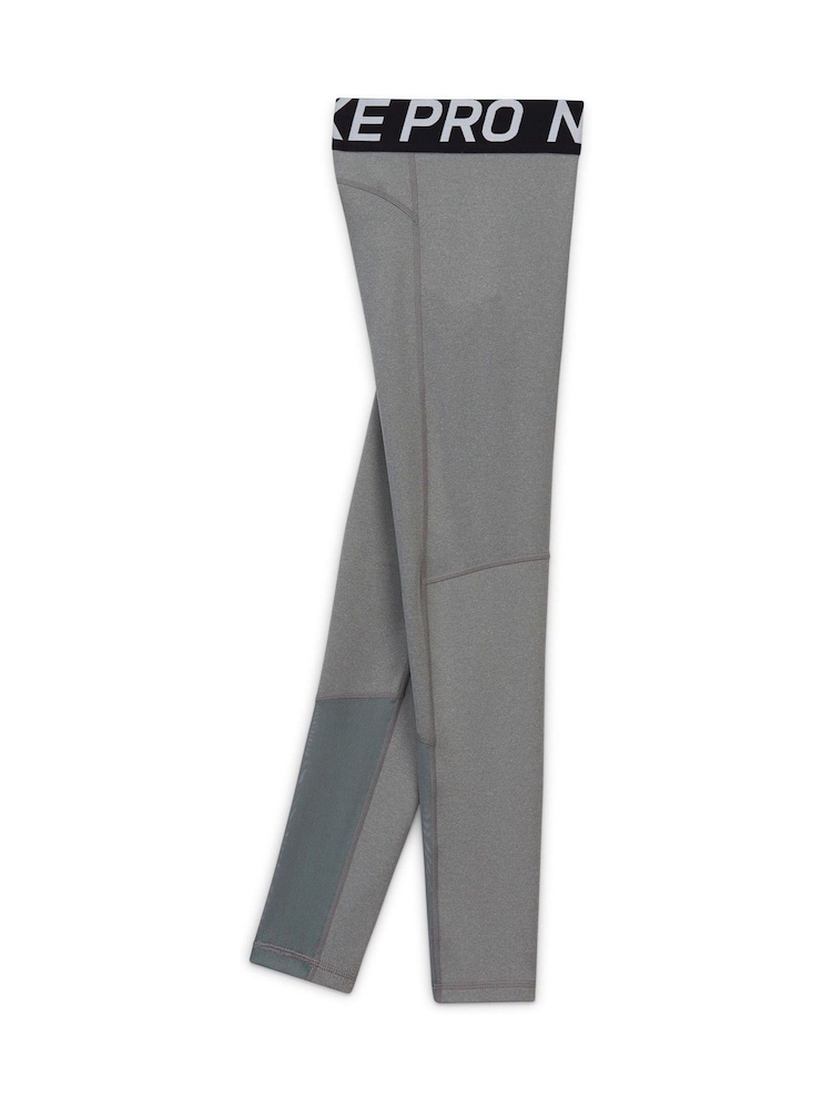 Nike Grey Marl Dri-FIT High Waisted Pro Leggings - Image 6 of 8