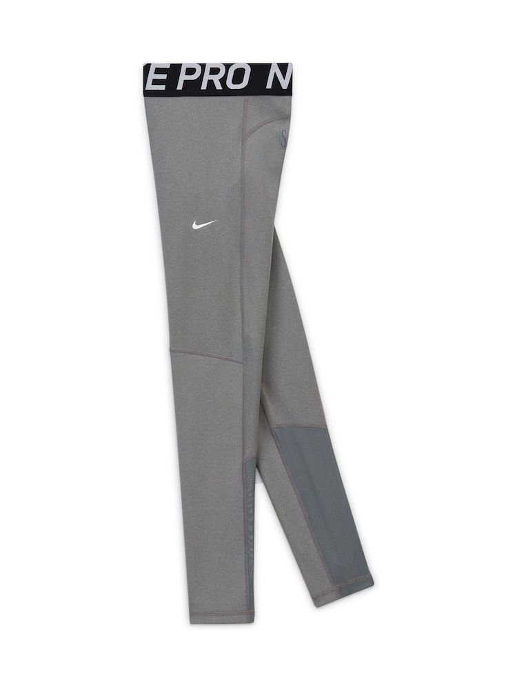 Nike Grey Marl Dri-FIT High Waisted Pro Leggings - Image 7 of 8