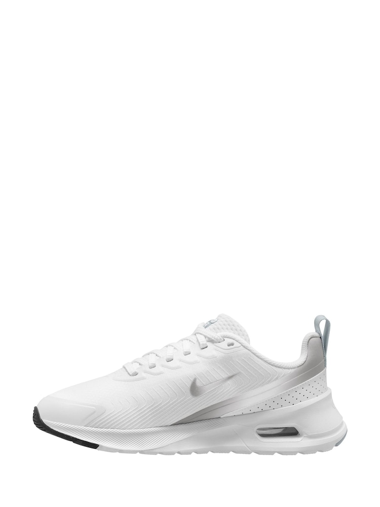 Nike White/Silver Air Max Nuaxis Trainers - Image 2 of 4