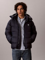Calvin Klein Blue Relaxed Nylon Puffer Jacket - Image 1 of 1