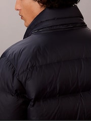Calvin Klein Blue Relaxed Nylon Puffer Jacket - Image 2 of 6