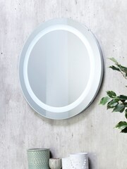 BHS Silver Nyx LED Round LED Mirror Motion Switch 5K - Image 1 of 1