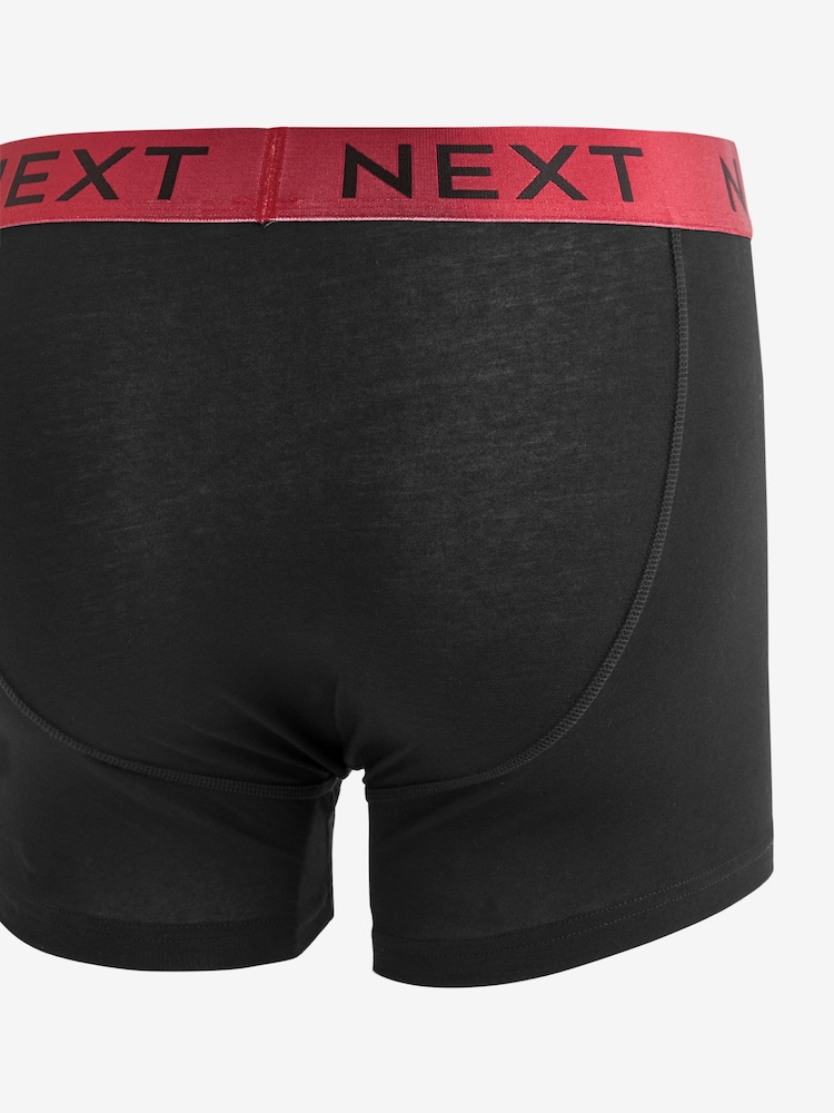 Black Bright Colour Metallic Waistband 10 pack A-Front Boxers - Image 12 of 13