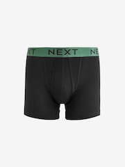 Black Bright Colour Metallic Waistband 10 pack A-Front Boxers - Image 4 of 13
