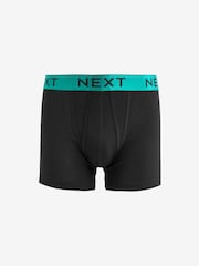 Black Bright Colour Metallic Waistband 10 pack A-Front Boxers - Image 8 of 13