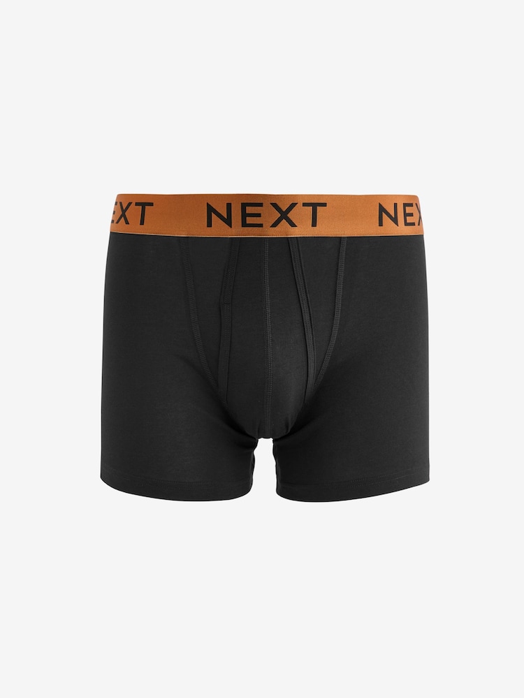Black Bright Colour Metallic Waistband 10 pack A-Front Boxers - Image 9 of 13