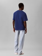 Calvin Klein Blue Short Sleeve Easy Monogram T-Shirt - Image 2 of 6