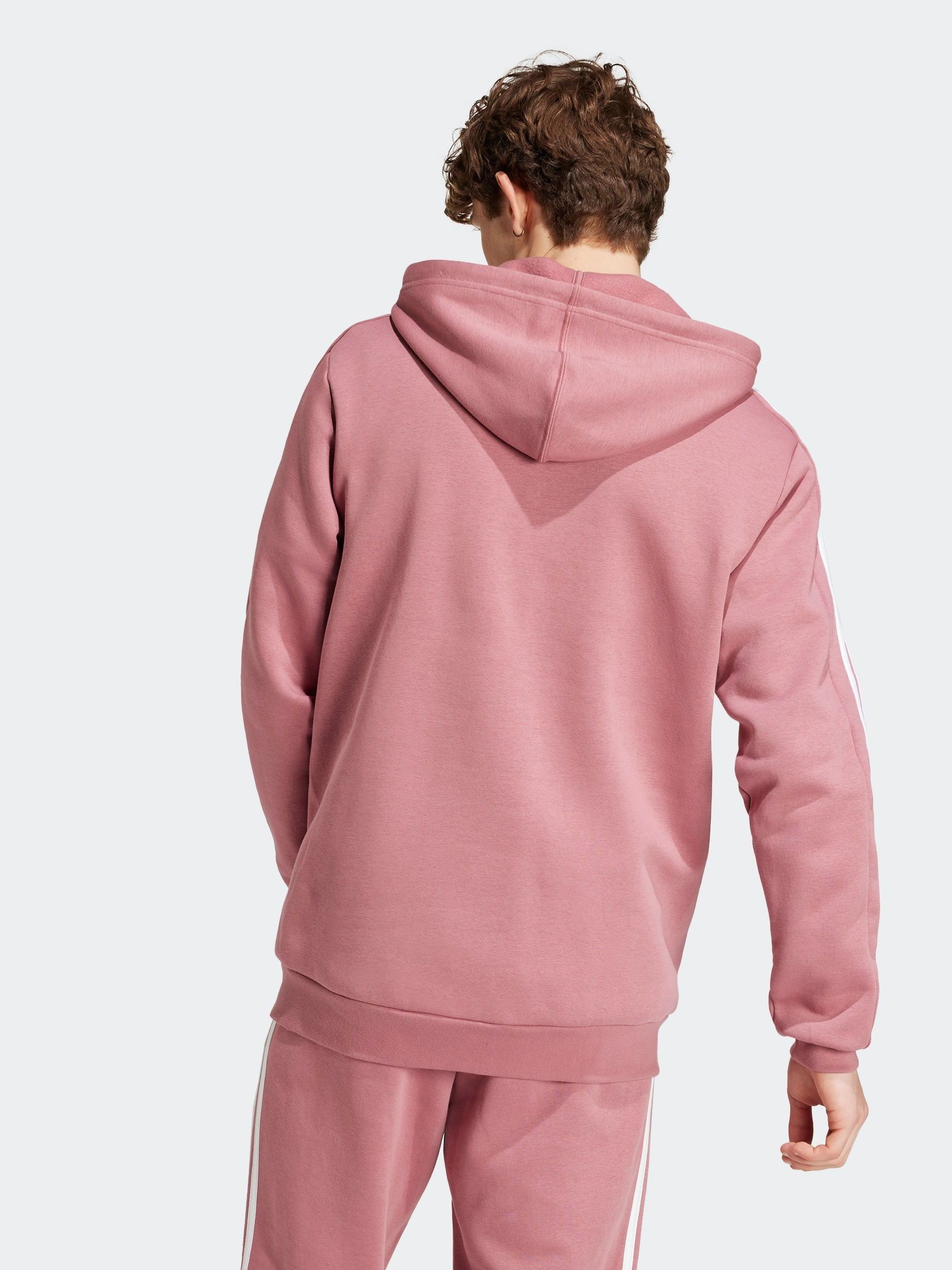 Buy adidas Red Essentials Fleece 3 Stripes Zip Up Hoodie from Next Singapore