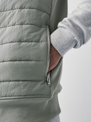 Light Grey Hybrid Bomber Gilets - Image 5 of 9