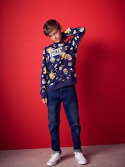 Marineblå - Jul Pokémon License Crew Sweatshirt (3-16år) - Image 2 of 8