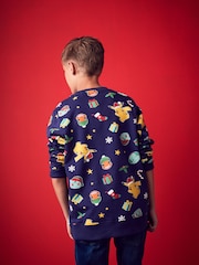 Marineblå - Jul Pokémon License Crew Sweatshirt (3-16år) - Image 3 of 8