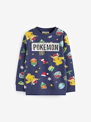 Marineblå - Jul Pokémon License Crew Sweatshirt (3-16år) - Image 5 of 8