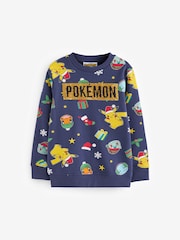 Marineblå - Jul Pokémon License Crew Sweatshirt (3-16år) - Image 6 of 8