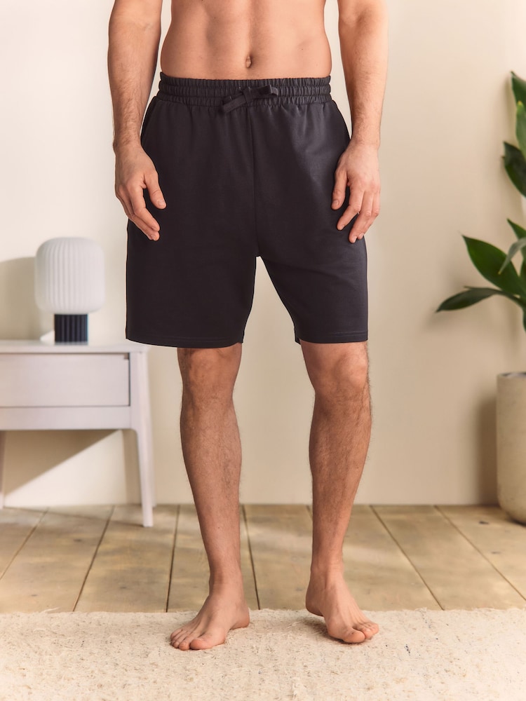 Slate Grey 100% Cotton Lightweight Shorts - Image 1 of 5
