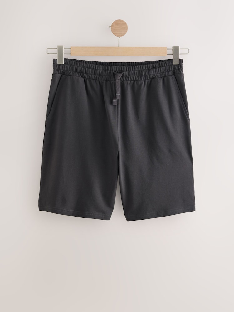 Slate Grey 100% Cotton Lightweight Shorts - Image 6 of 8
