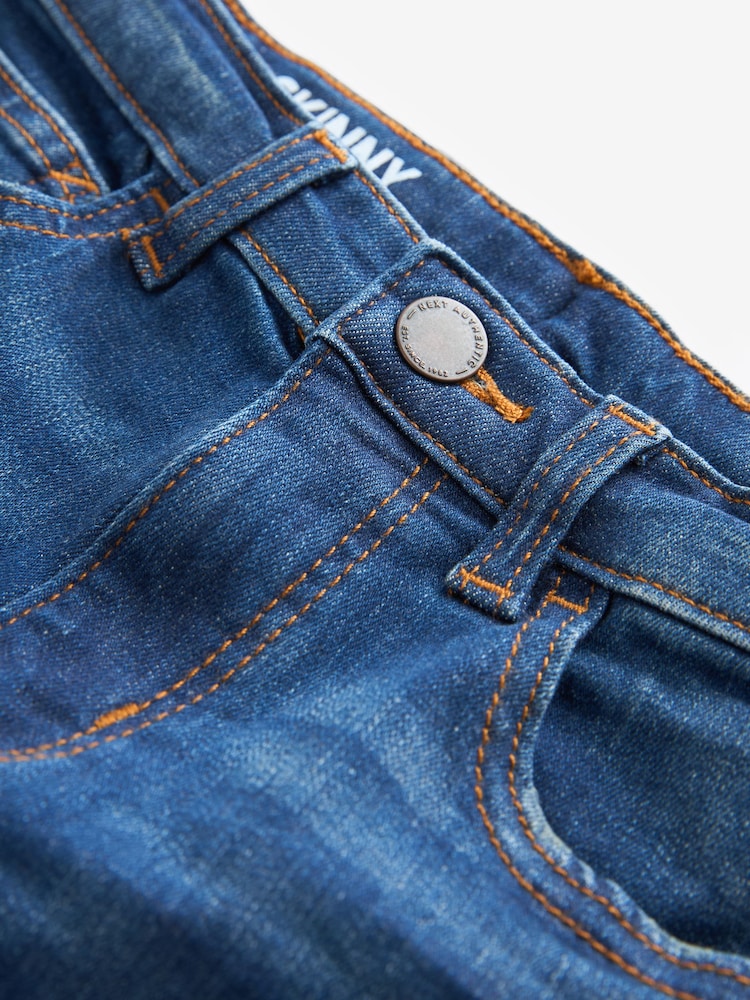 Blue Skinny Fit Stretch Jeans (3-17yrs) - Image 3 of 3