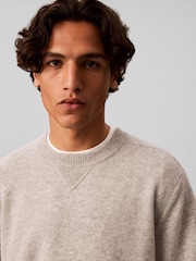 Calvin Klein меринос жүнінен жасалған джинсы мойынға арналған жемпір - 5суретінің 3 суреті