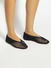 Dune London Black Harleyn Ballet Pumps - Image 1 of 6
