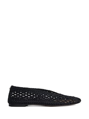 Dune London Black Harleyn Ballet Pumps - Image 2 of 6
